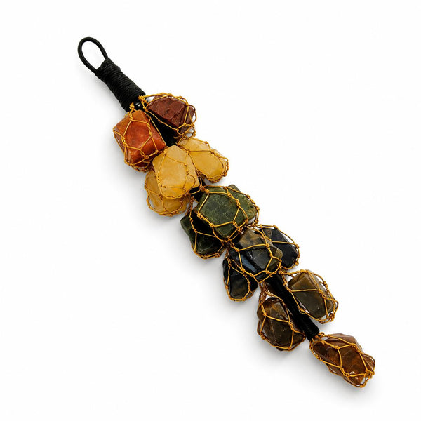 7 Chakra Raw Crystal Hanging | Natural Gemstone Wall & Car Hanging