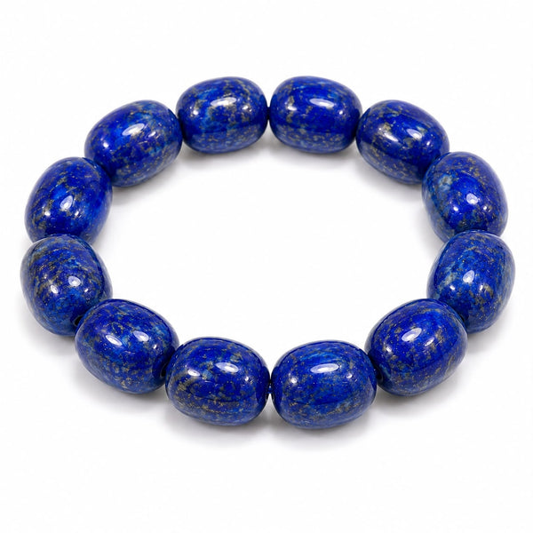 Lapis Lazuli Tumbled Bracelet | Natural Crystal Gemstone Bracelet