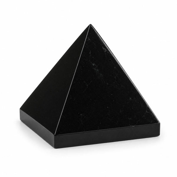 Black Tourmaline Crystal Pyramid | Natural Gemstone Vastu & Home Décor