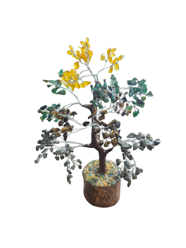 Money Magnet Tree with 300 Crystal Beads – Feng Shui Gemstone Tree for Wealth, Prosperity & Positive