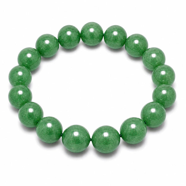 Natural Green Aventurine Bracelet 10 mm | Lucky Crystal Healing Bracelet for Wealth, Prosperity, Rei
