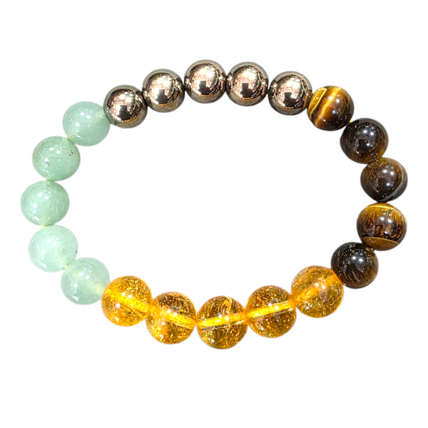 Money Magnet Bracelet 10MM – Wealth & Abundance Energy Beads for Success & Prosperity