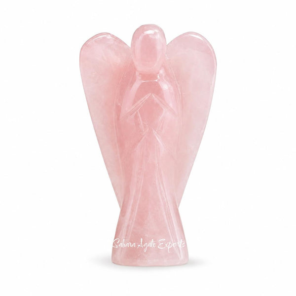 2 Inch Rose Quartz Angel