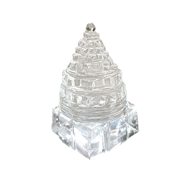 Natural Sphatik Shree Yantra for Wealth, Positivity & Vastu Correction – Handcrafted Crystal Energy