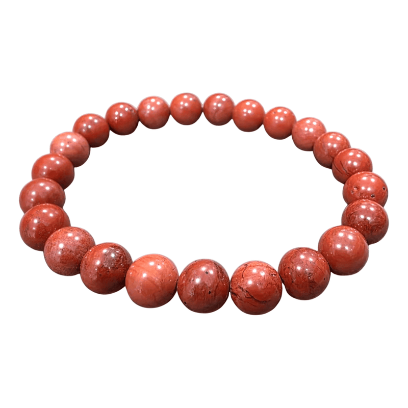 Red Jasper Bracelet 8mm – Natural Healing Crystal Beads for Energy, Protection & Balance