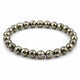 Natural Faceted Pyrite Bracelet 8mm | Premium Gemstone Bead Bracelet