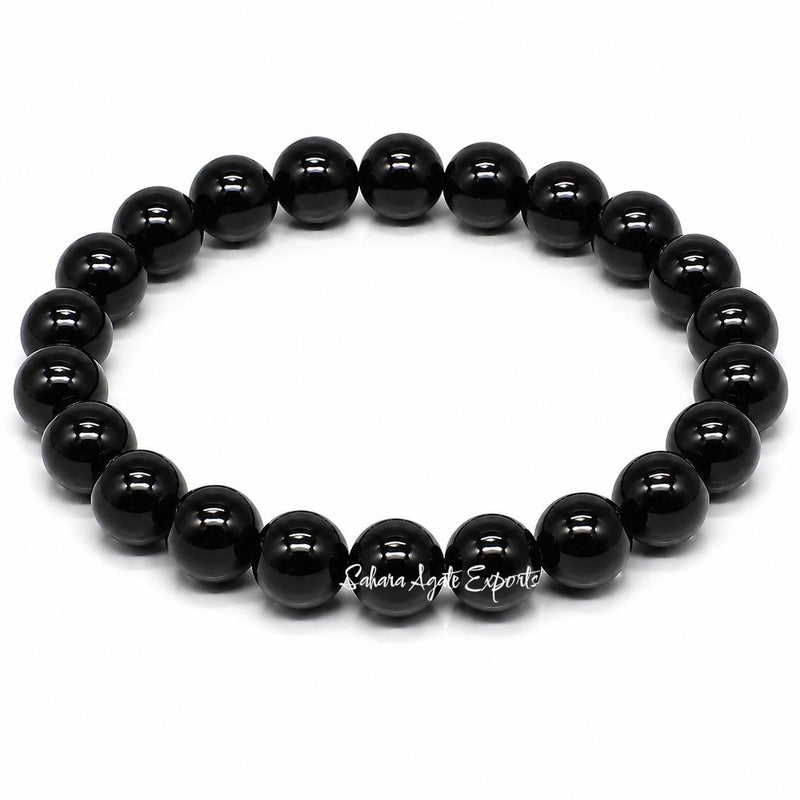 Natural Black Obsidian Bracelet 8mm | Premium Crystal Bracelet
