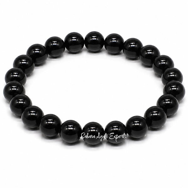 Natural Black Obsidian Bracelet 8mm | Premium Crystal Bracelet