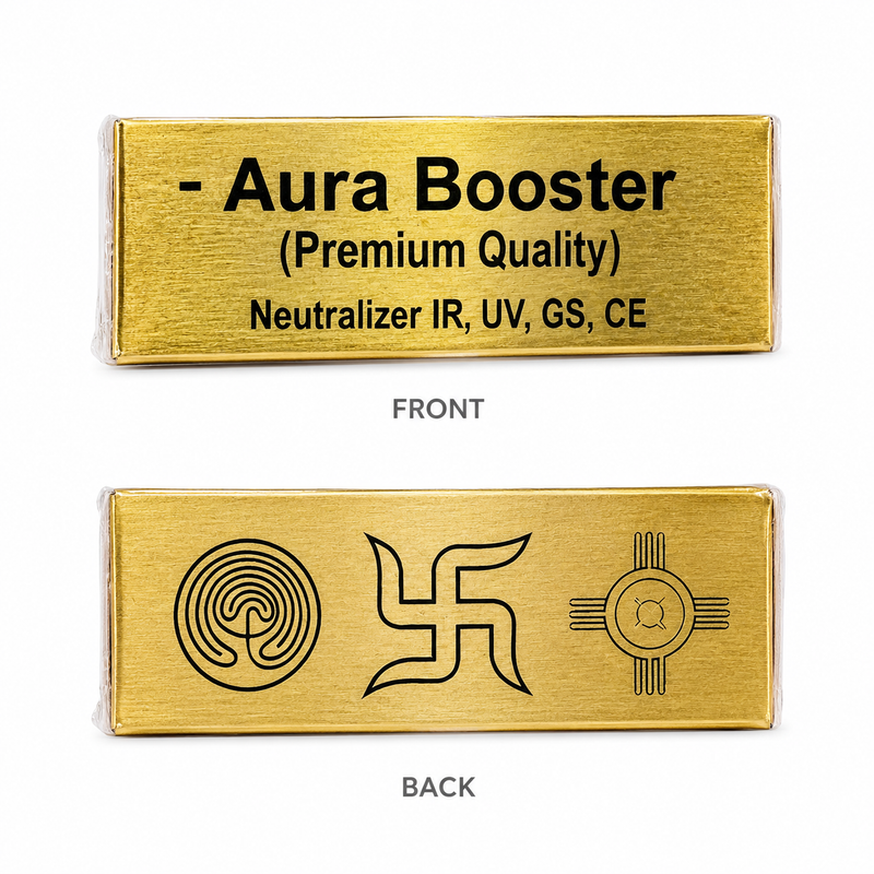 Aura Booster Gold-Tone Symbol Plate