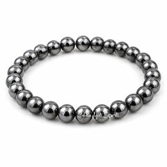 Natural Hematite Bracelet 8mm | Premium Metallic Stone Bracelet