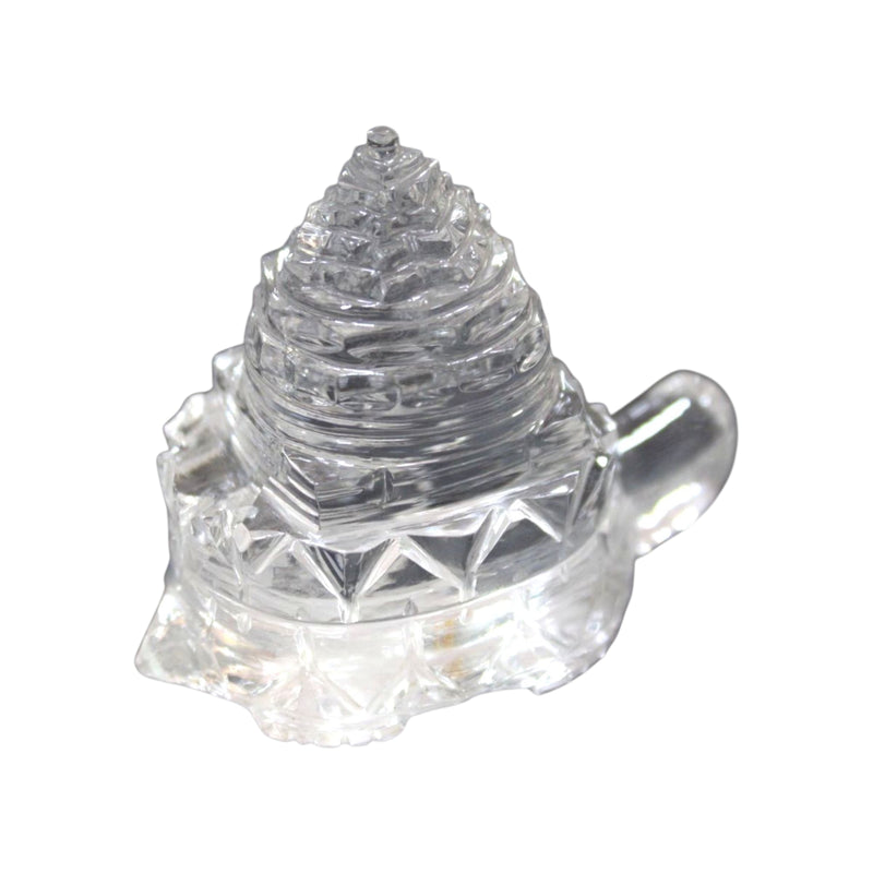 Natural Sphatik (Crystal) Tortoise Shree Yantra for Wealth, Positivity & Vastu Correction – Handcraf