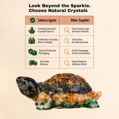 Money Magnet Tortoise – Feng Shui Vastu Crystal Turtle for Wealth & Financial Stability