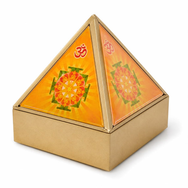 Wooden Pyramid Wish Box