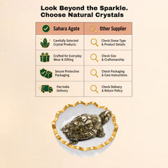 Pyrite Tortoise in Selenite Bowl Combo – Wealth Attraction & Cleansing Feng Shui Set