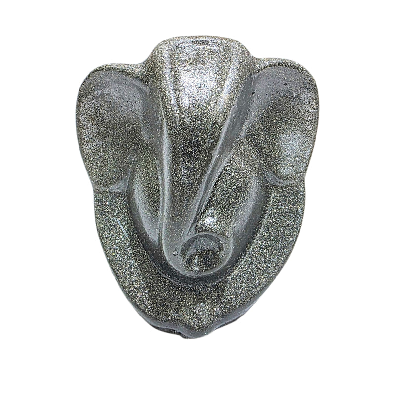 Pyrite Resin Lord Ganesha Idol – Handmade Vastu & Positive Energy Statue for Wealth, Luck & Home Déc