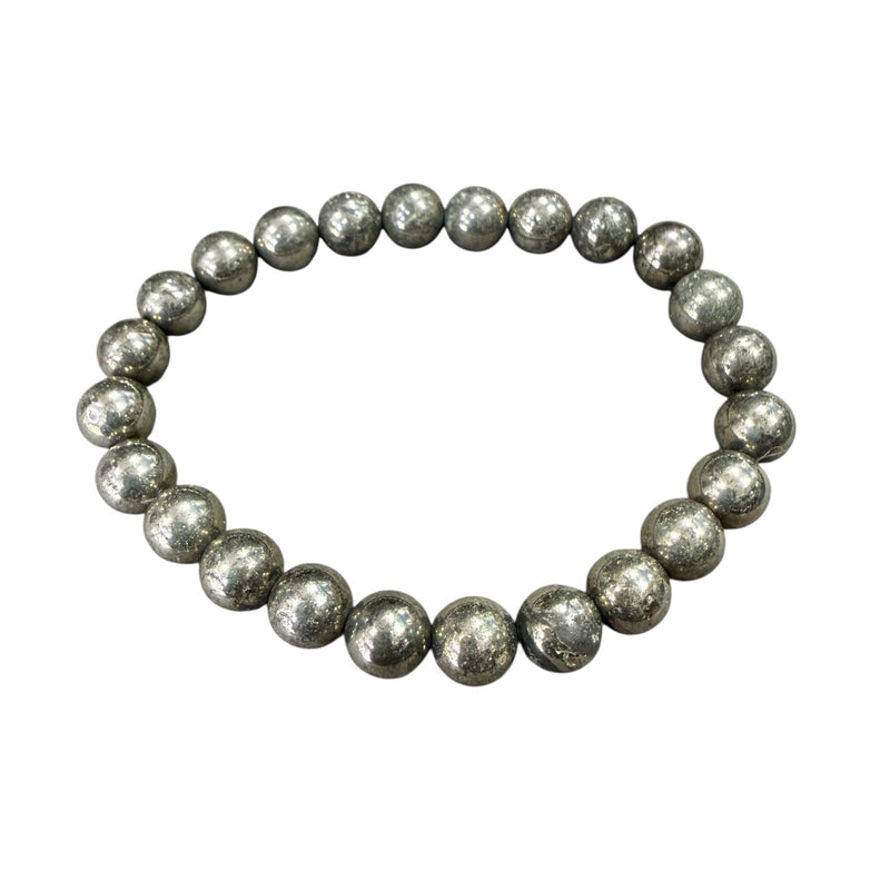 Natural pyrite crystal bracelet