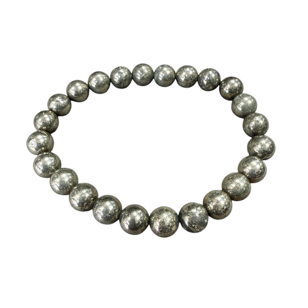 Natural pyrite crystal bracelet