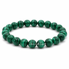 Natural Malachite Bracelet 8mm | Premium Green Gemstone Bracelet