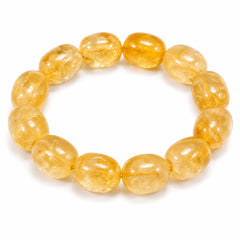 Citrine Tumbled Bracelet | Natural Crystal Gemstone Bracelet