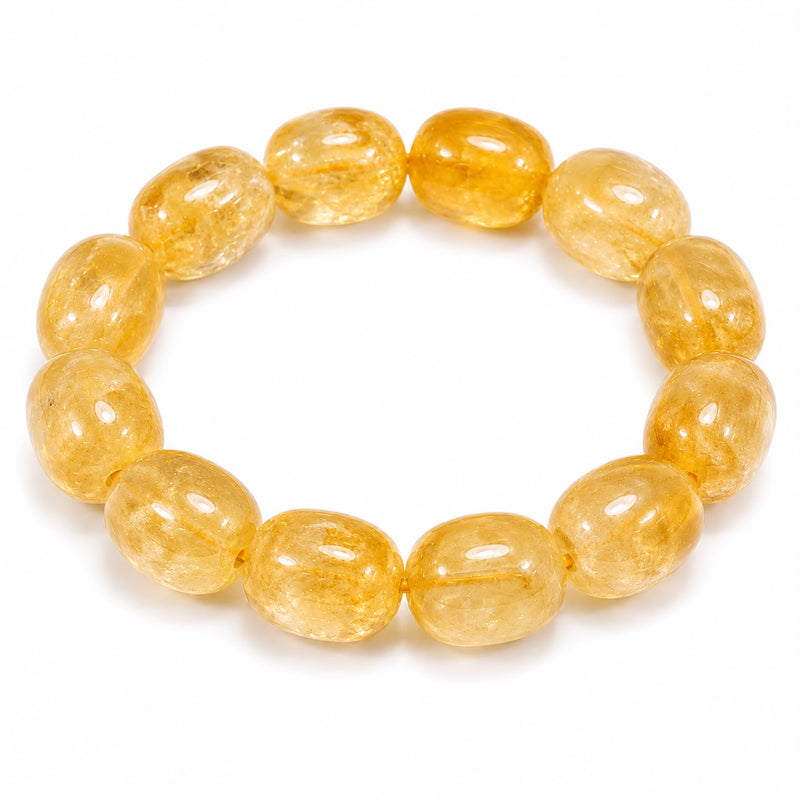 Citrine Tumbled Bracelet | Natural Crystal Gemstone Bracelet