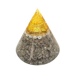 Pyrite Money Attraction Dome Pyramid – Wealth & Prosperity Crystal