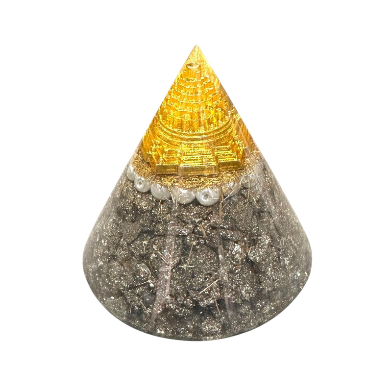Pyrite Money Attraction Dome Pyramid – Wealth & Prosperity Crystal