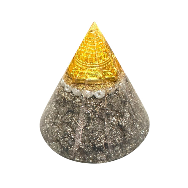 Pyrite Money Attraction Dome Pyramid – Wealth & Prosperity Crystal