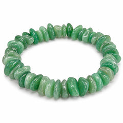 Natural Green Aventurine Chip Bracelet | Handmade Stretch Crystal Bracelet | Premium Green Gemstone