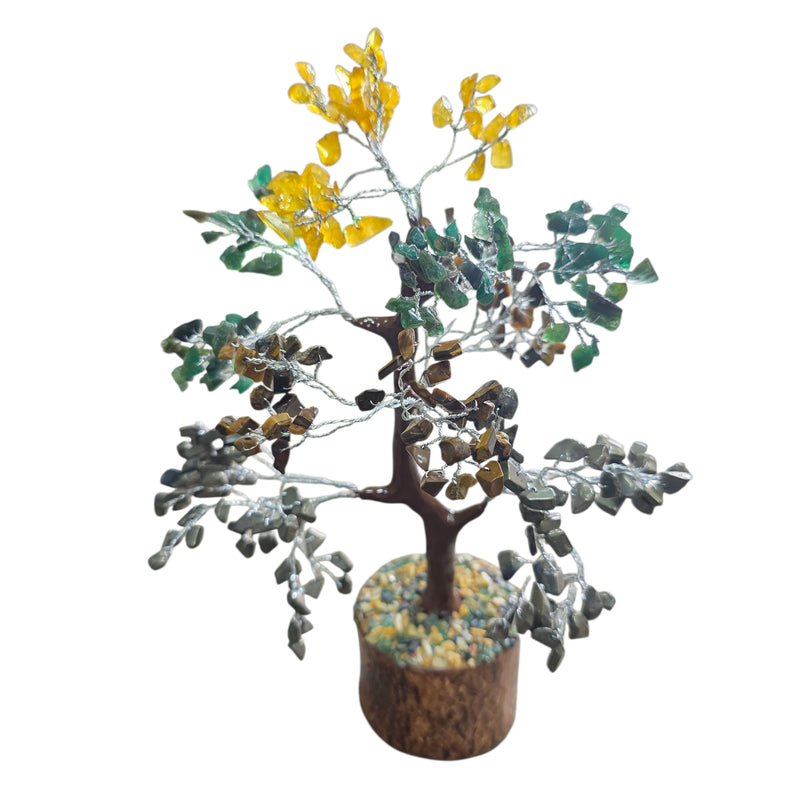 Money Magnet Tree with 300 Crystal Beads – Feng Shui Gemstone Tree for Wealth, Prosperity & Positive