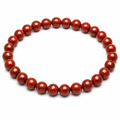 Red Jasper Bracelet 6mm | Natural Crystal Beaded Bracelet