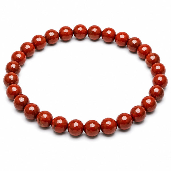 Red Jasper Bracelet 6mm | Natural Crystal Beaded Bracelet