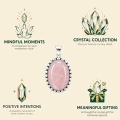 Rose Quartz Oval Pendant