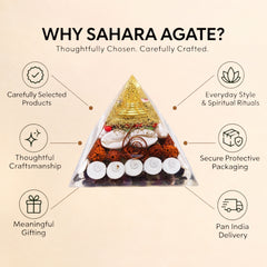 Original Laxmi Orgonite Pyramid – Wealth, Abundance & Vastu Energy Generator