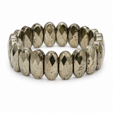 Pyrite Diamond-Cut Square Bracelet