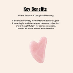 Rose Quartz Gua Sha Facial Massage Tool