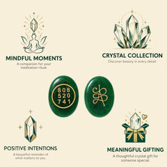 Green Jade Zibu Prosperity Palm Stone | 808 520 741 Engraved