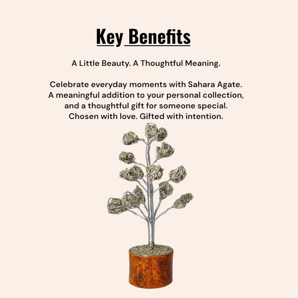 Natural Pyrite Raw Stone Tree for Desk & Home Décor
