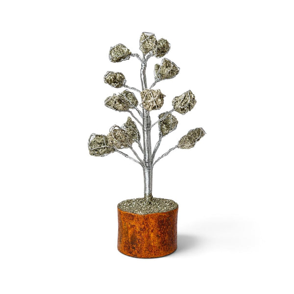 Natural Pyrite Raw Stone Tree for Desk & Home Décor