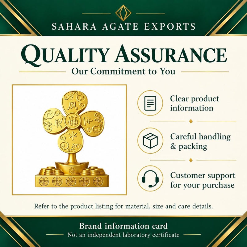 Feng Shui Five Elements Symbol | Gold-Tone Desk & Home Décor