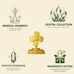 Feng Shui Five Elements Symbol | Gold-Tone Desk & Home Décor