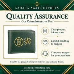 Green Success Wallet with 808 520 741 & Gold Symbol