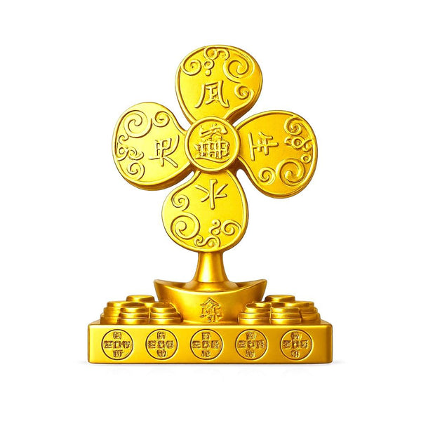 Feng Shui Five Elements Symbol | Gold-Tone Desk & Home Décor