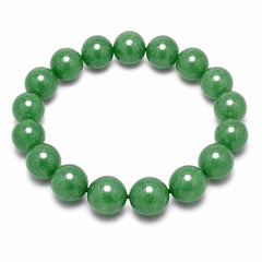 Natural Green Aventurine Bracelet 10 mm | Lucky Crystal Healing Bracelet for Wealth, Prosperity, Rei