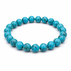 Natural Turquoise Bracelet 8mm | Premium Blue Stone Bracelet