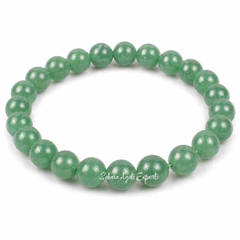 Natural Green Aventurine Bracelet 8mm | Crystal Bead Bracelet