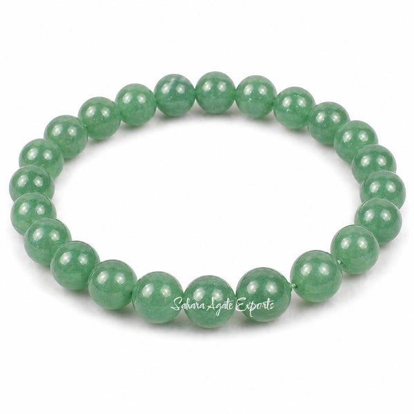 Natural Green Aventurine Bracelet 8mm | Crystal Bead Bracelet