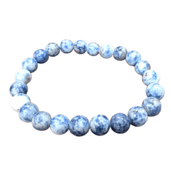 Sodalite Crystal Bracelet – 8mm Natural Healing Gemstone Beads for Calm & Clarity