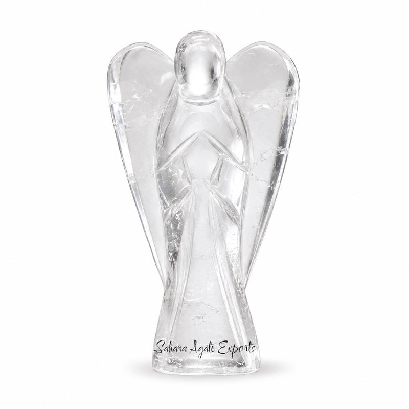 2 Inch Clear Quartz Angel